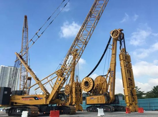 徐工雙輪銑、履帶吊、連續(xù)墻在吉隆坡并肩作戰(zhàn)